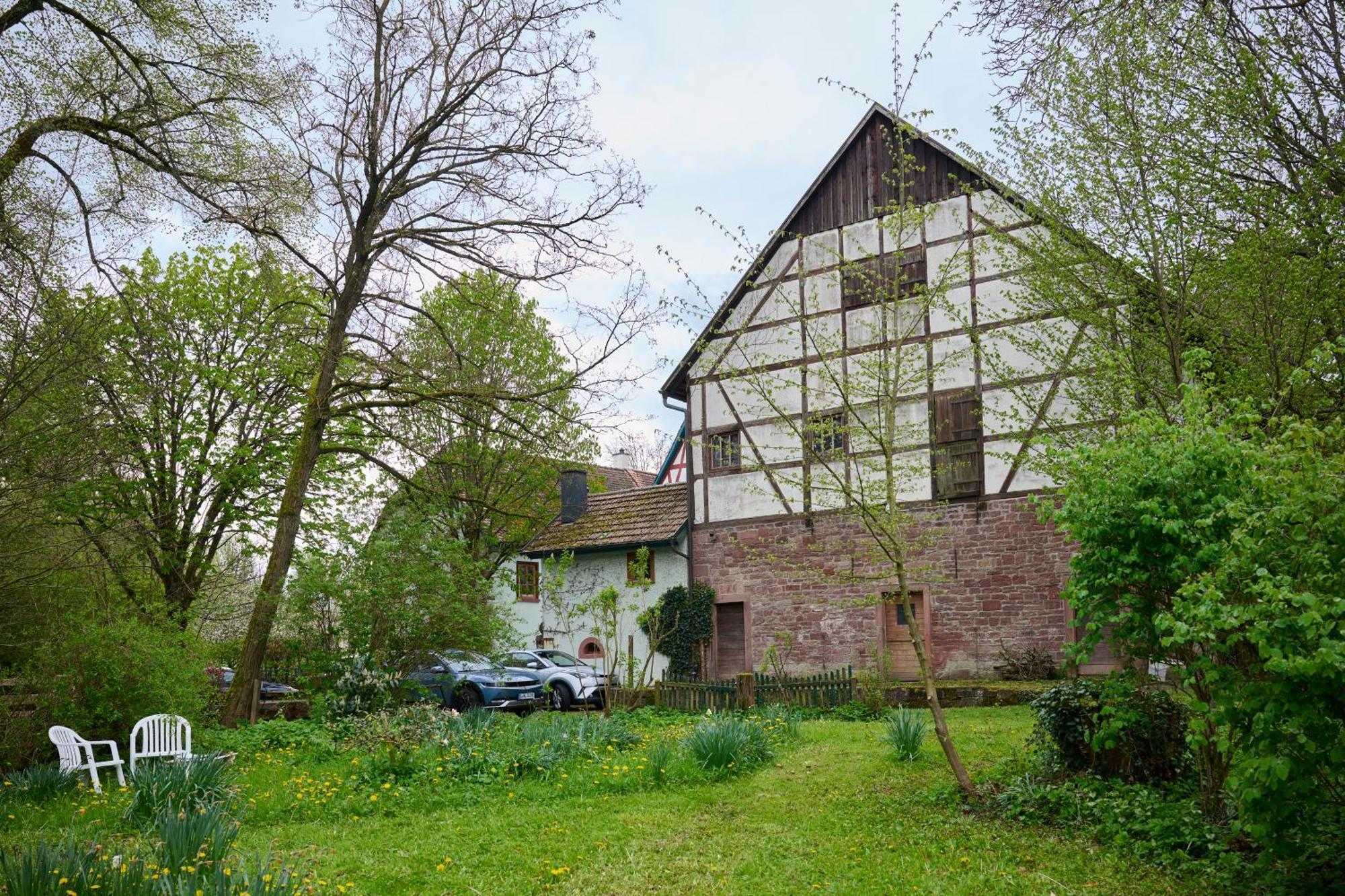 Ferienwohnung In Historischer Muehle Buchen  Dış mekan fotoğraf